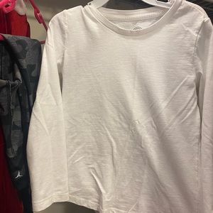 Plain white long sleeve t shirt